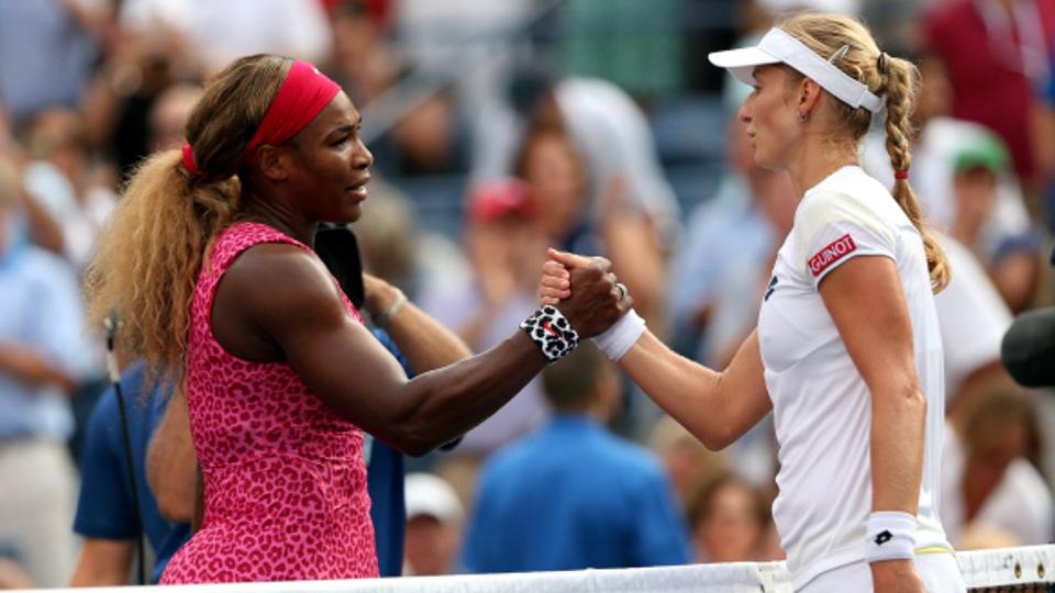 Serena Williams melaju ke final US Open ketiga secara beruntun, setelah pada Jumat (05/08/14) melibas Ekaterina Makarova 6-1, 6-3 di babak semifinal di New York, AS. - INDOSPORT